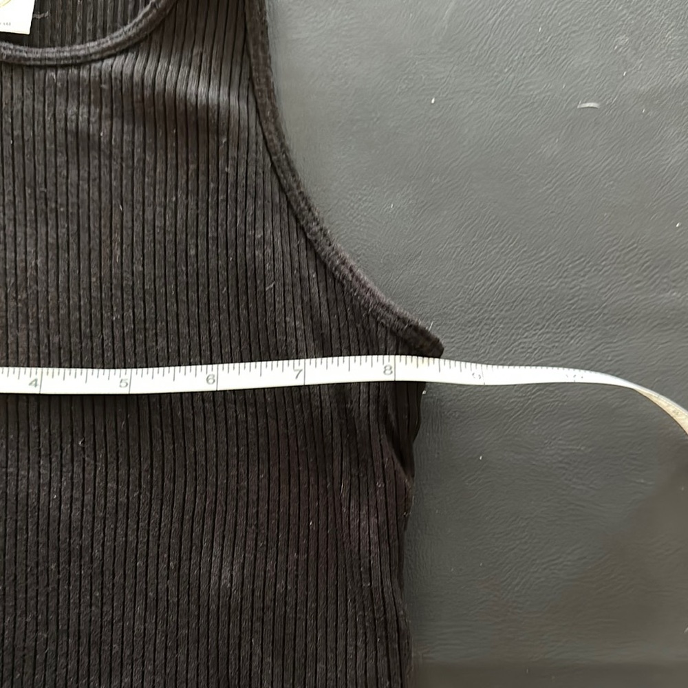 Wonder Nation Black Ribbed Cropped Tank Top - Picture 4 of 5